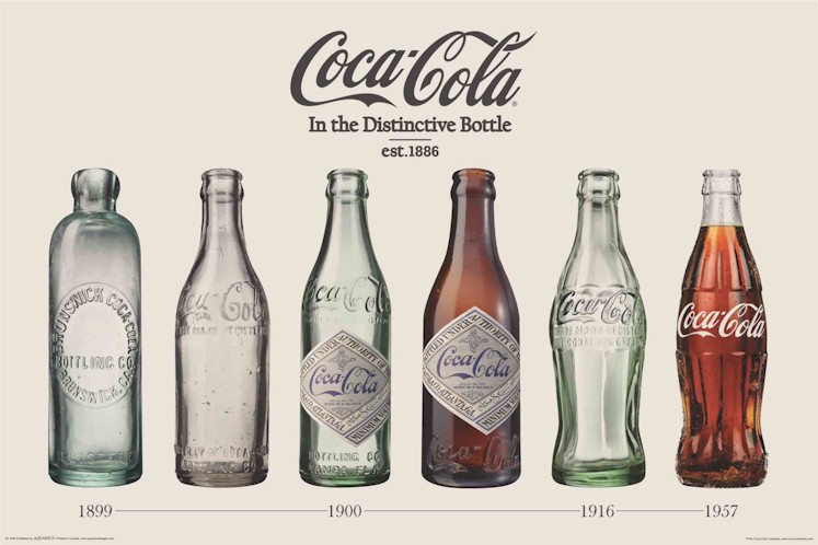 Coca Cola Vintage Bottles 55